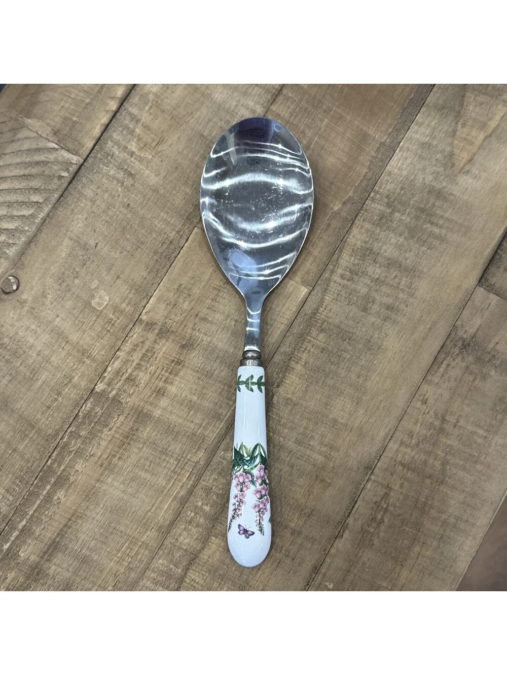 Set Of 3 Portmeiron Botanic Garden Utensils 2 Salad/Serving Spoons & Pie Server